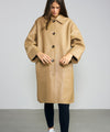 ALEX - LEATHER COAT - BEIGE