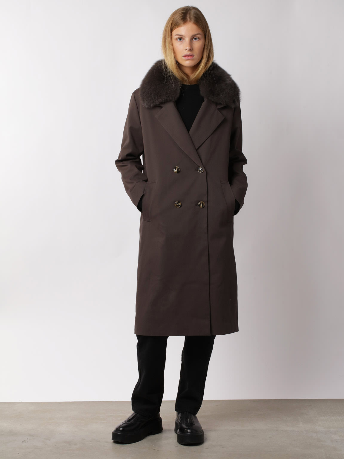 ANNA COAT - GREY