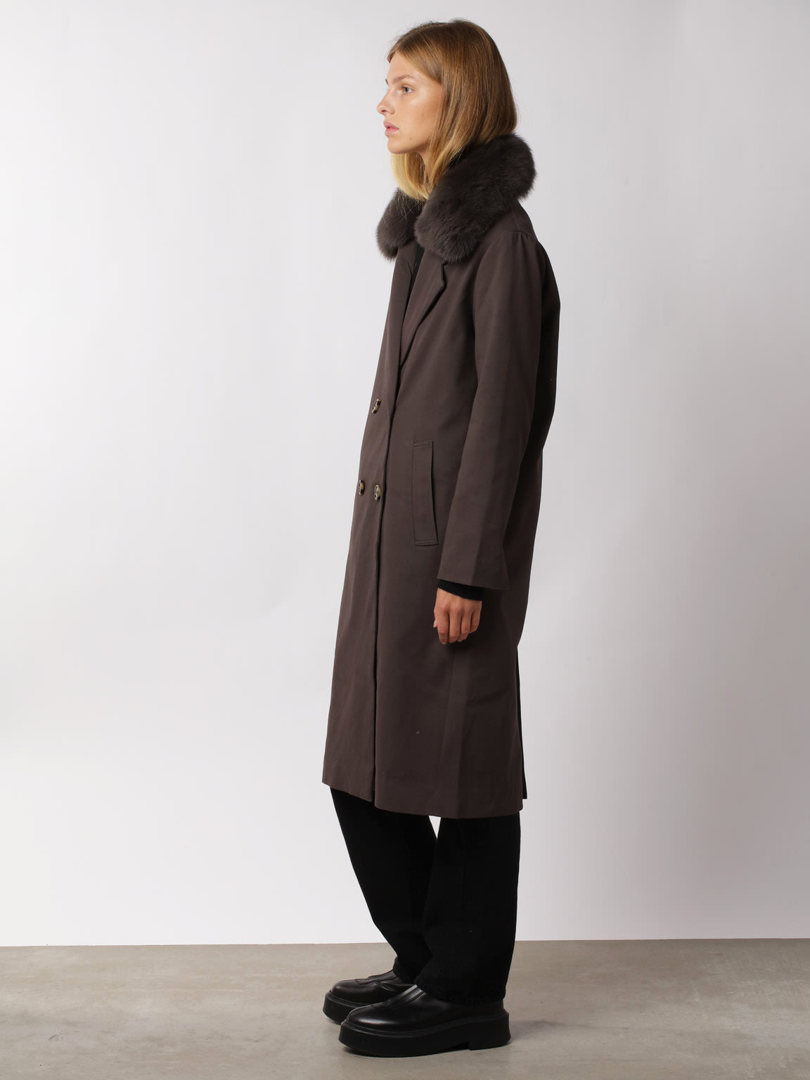 ANNA COAT - GREY