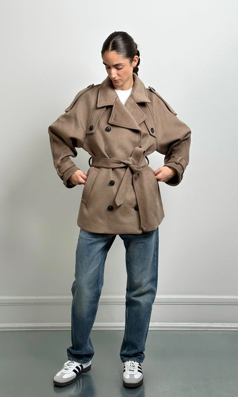 BEA JACKET - BROWN