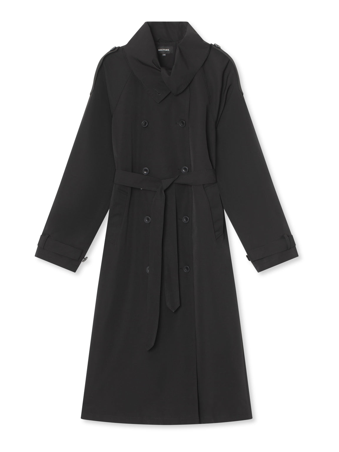 BELLO NYLON COAT - BLACK