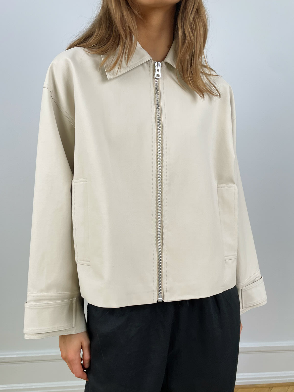 NICO CANVAS JACKET - CRÈME