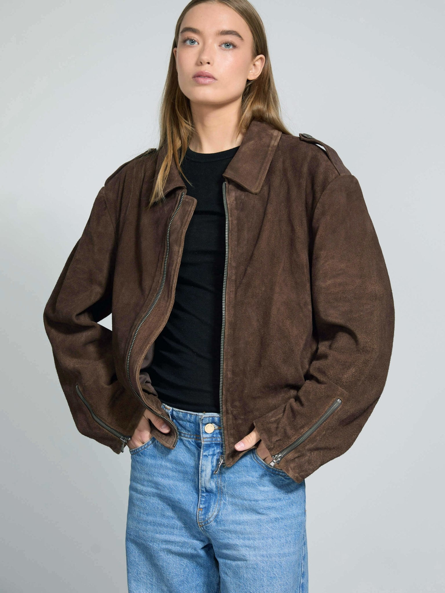 CLEO SUEDE JACKET | MEOTINE.