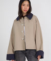 JOEL CANVAS JACKET - BEIGE