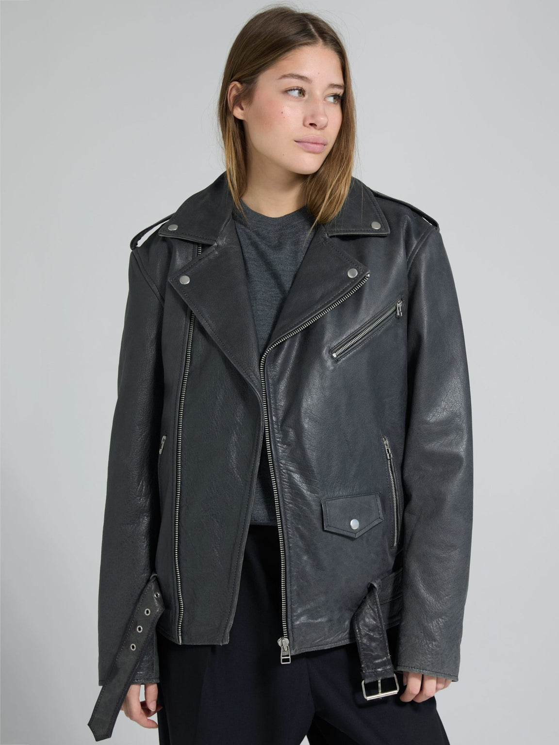 DODGE BIKER JACKET - BLACK