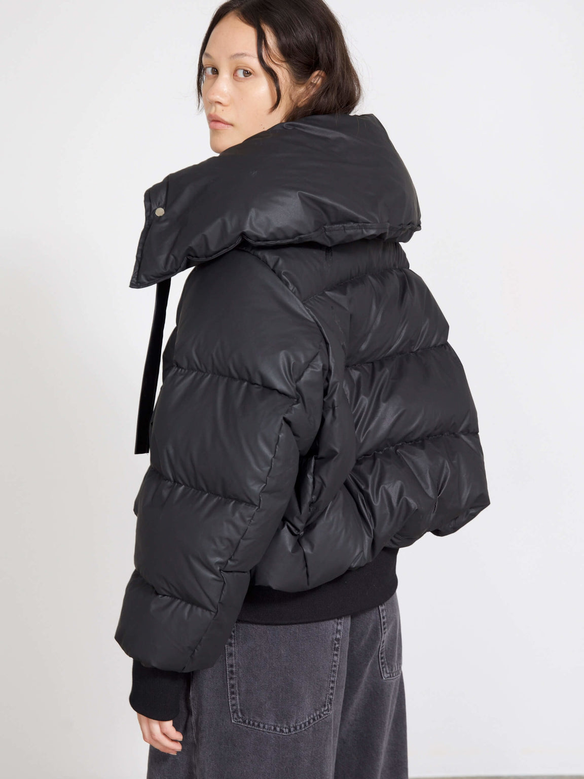 MORGAN PUFFER JACKET - BLACK