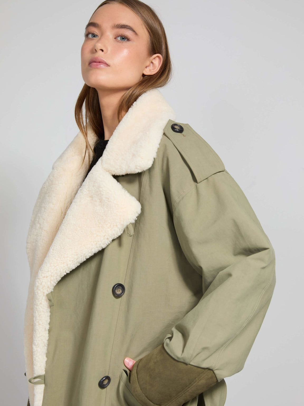 BARLIE COAT - ARMY