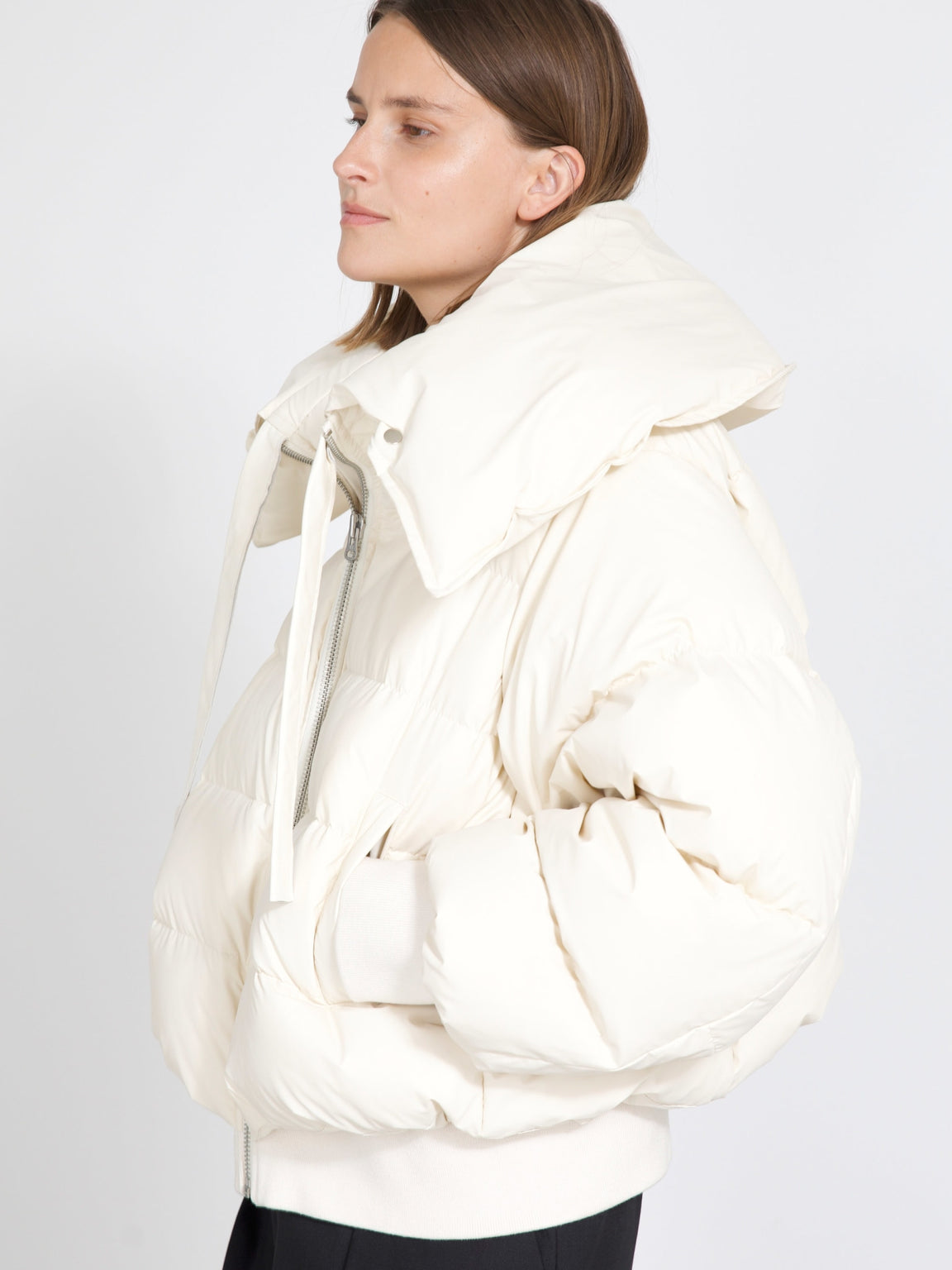 MORGAN PUFFER JACKET - CREME