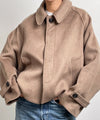 GIA WOOL JACKET - BROWN