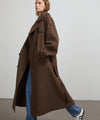 JOHN TRENCHCOAT - WOOL - GREY BROWN