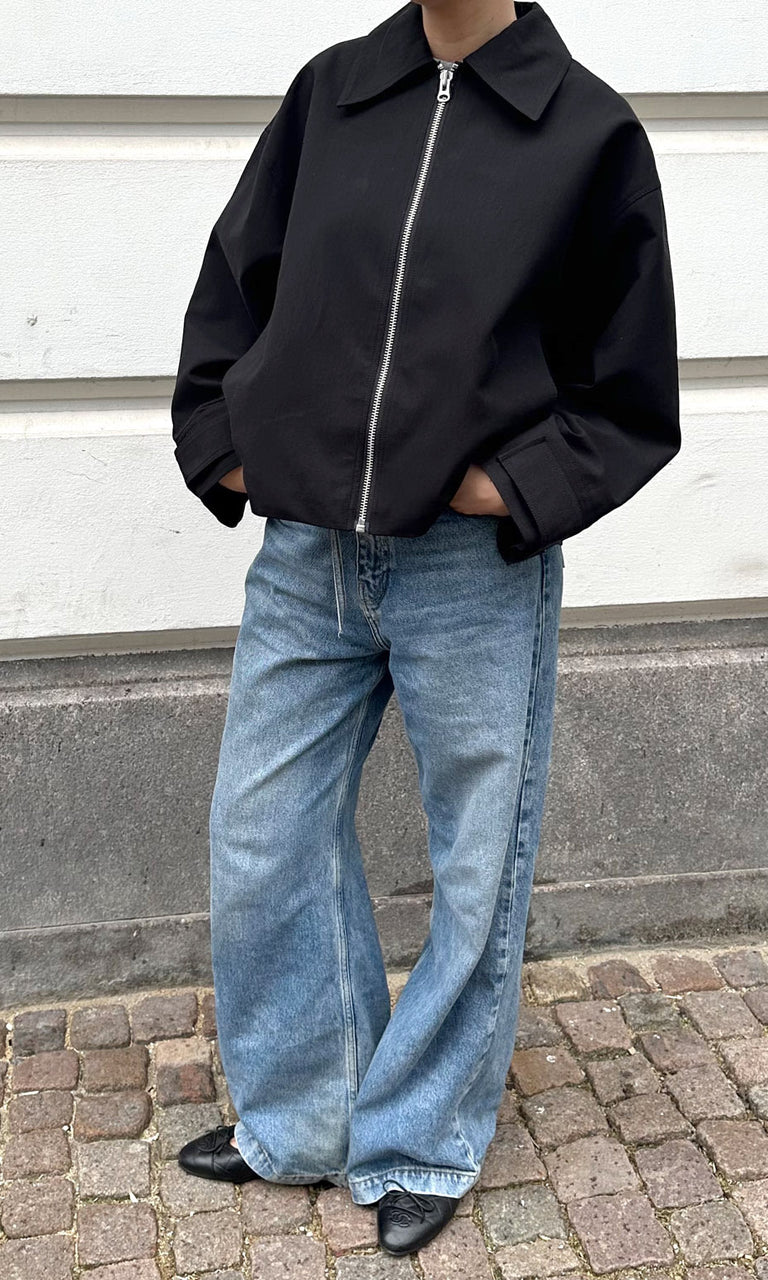 NICO CANVAS JACKET - BLACK