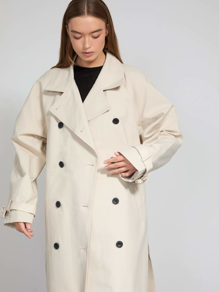 BETTY CANVAS COAT - CRÈME