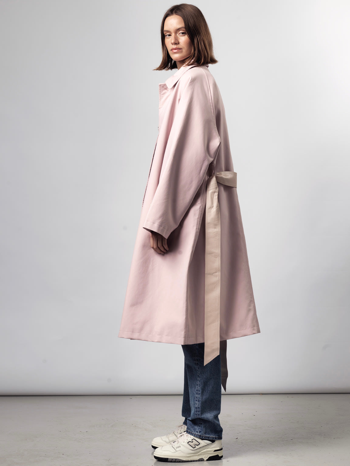 JOLENE CANVAS COAT - LIGHT PINK