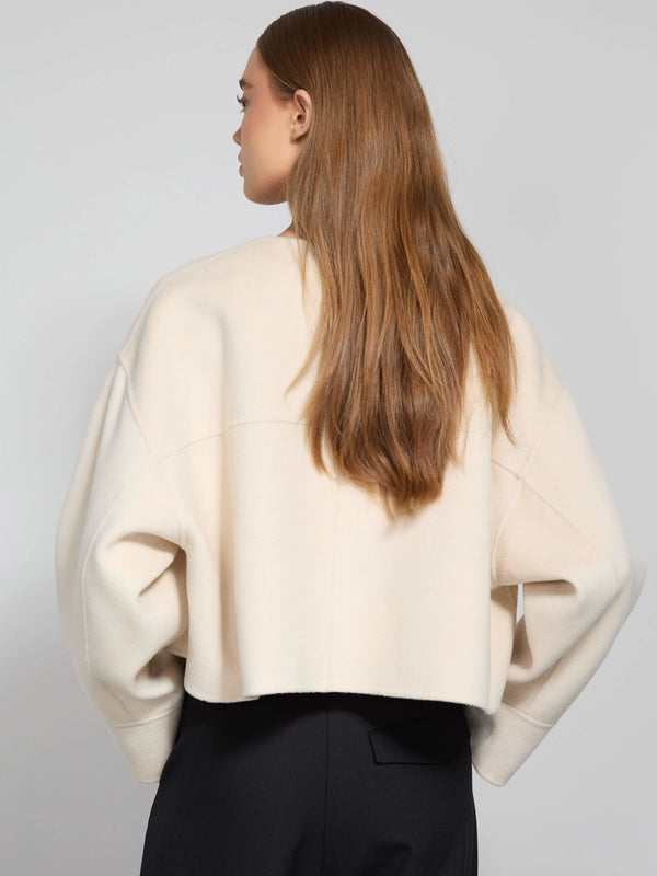 KARLA WOOL JACKET - CREME