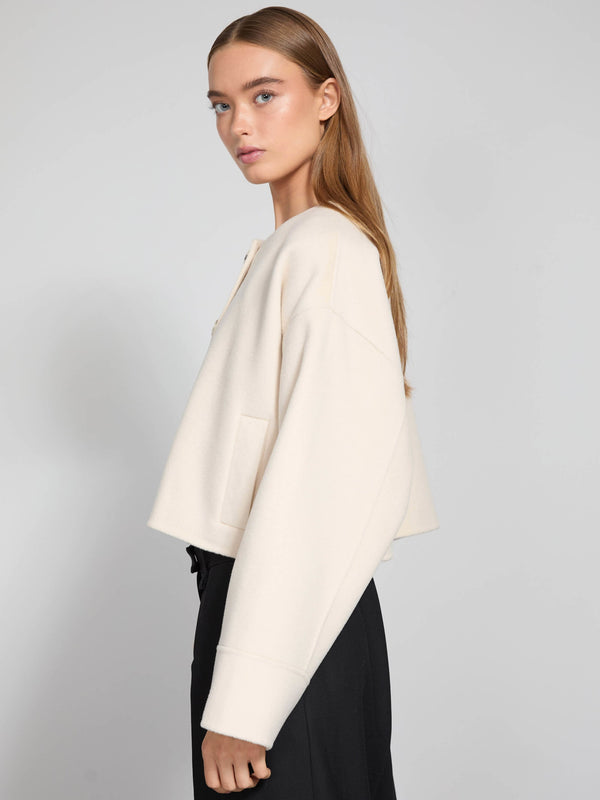 KARLA WOOL JACKET - CREME