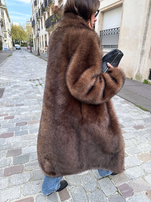 KATHA COAT - BROWN