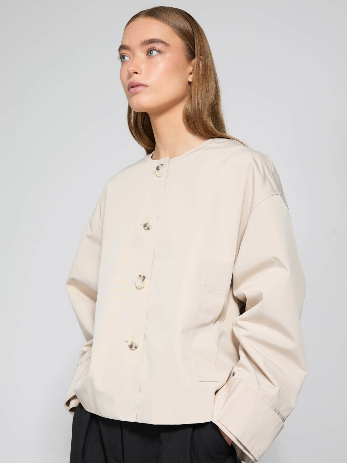 KARO JACKET - BEIGE