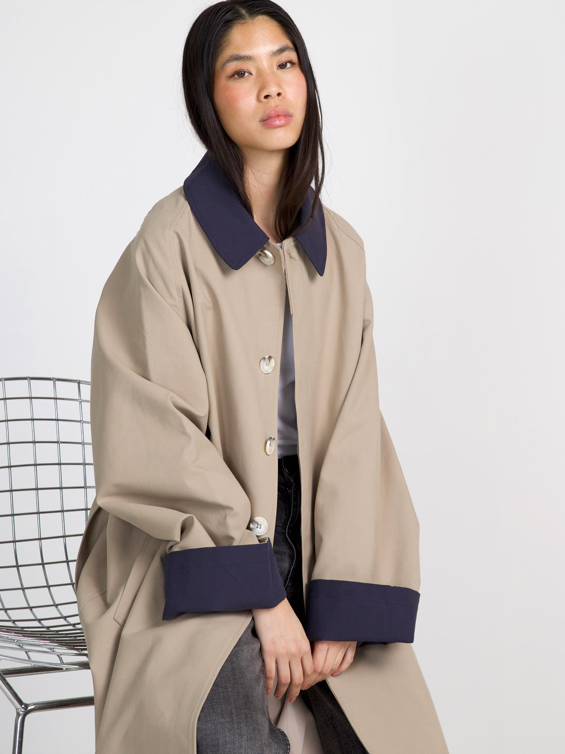 JOEL CANVAS COAT - BEIGE