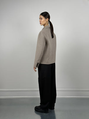 MILES WOOL JACKET - BEIGE