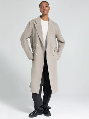 MILES WOOL COAT - BEIGE