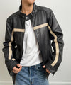 BRUCE LEATHER JACKET - BLACK