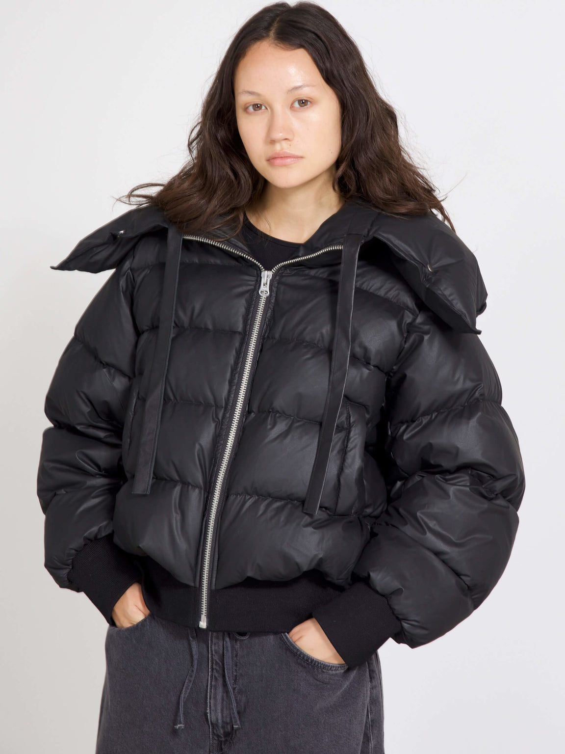 MORGAN PUFFER JACKET - BLACK