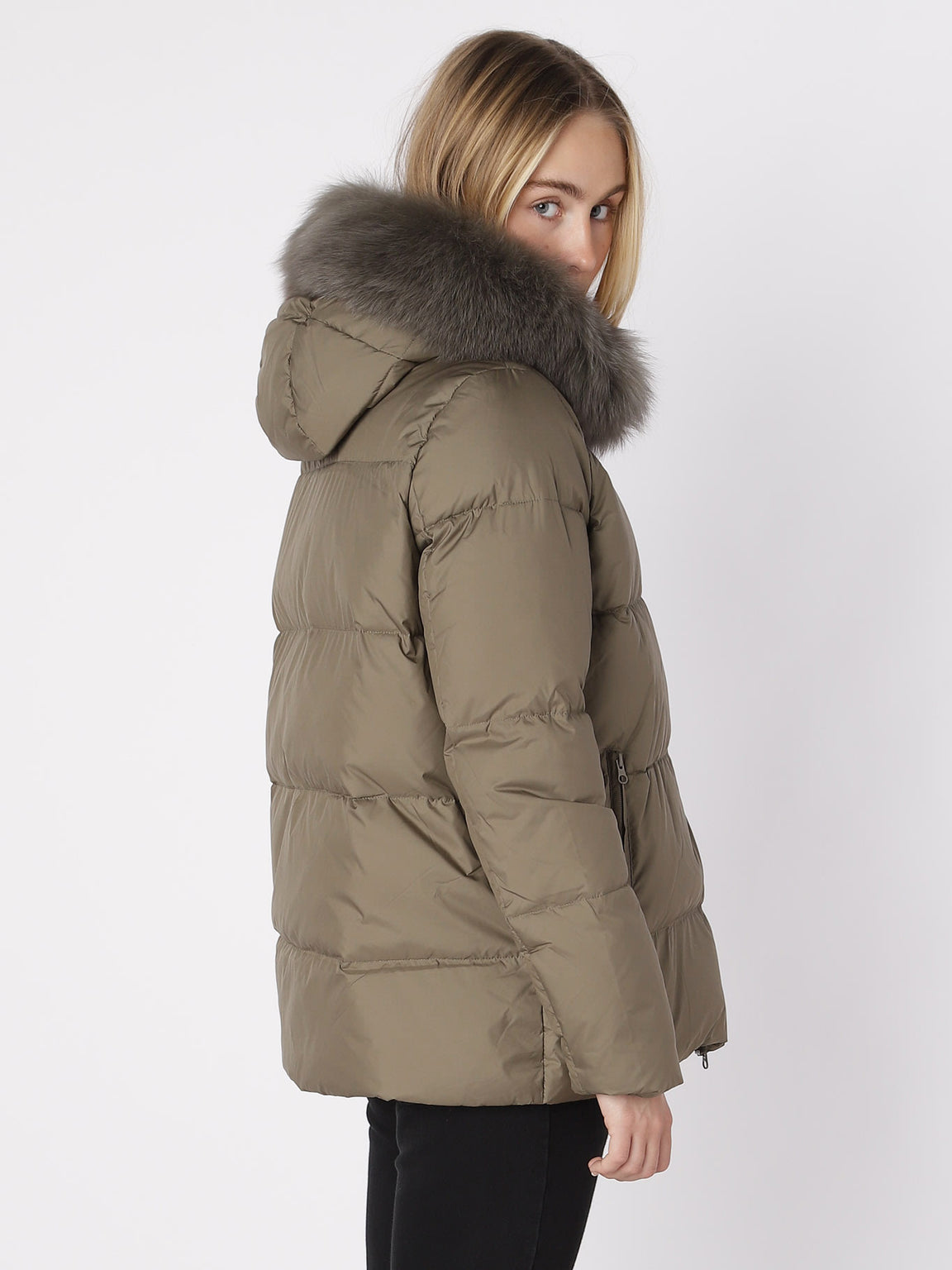 ALVA DOWN JACKET - OLIVE GREEN