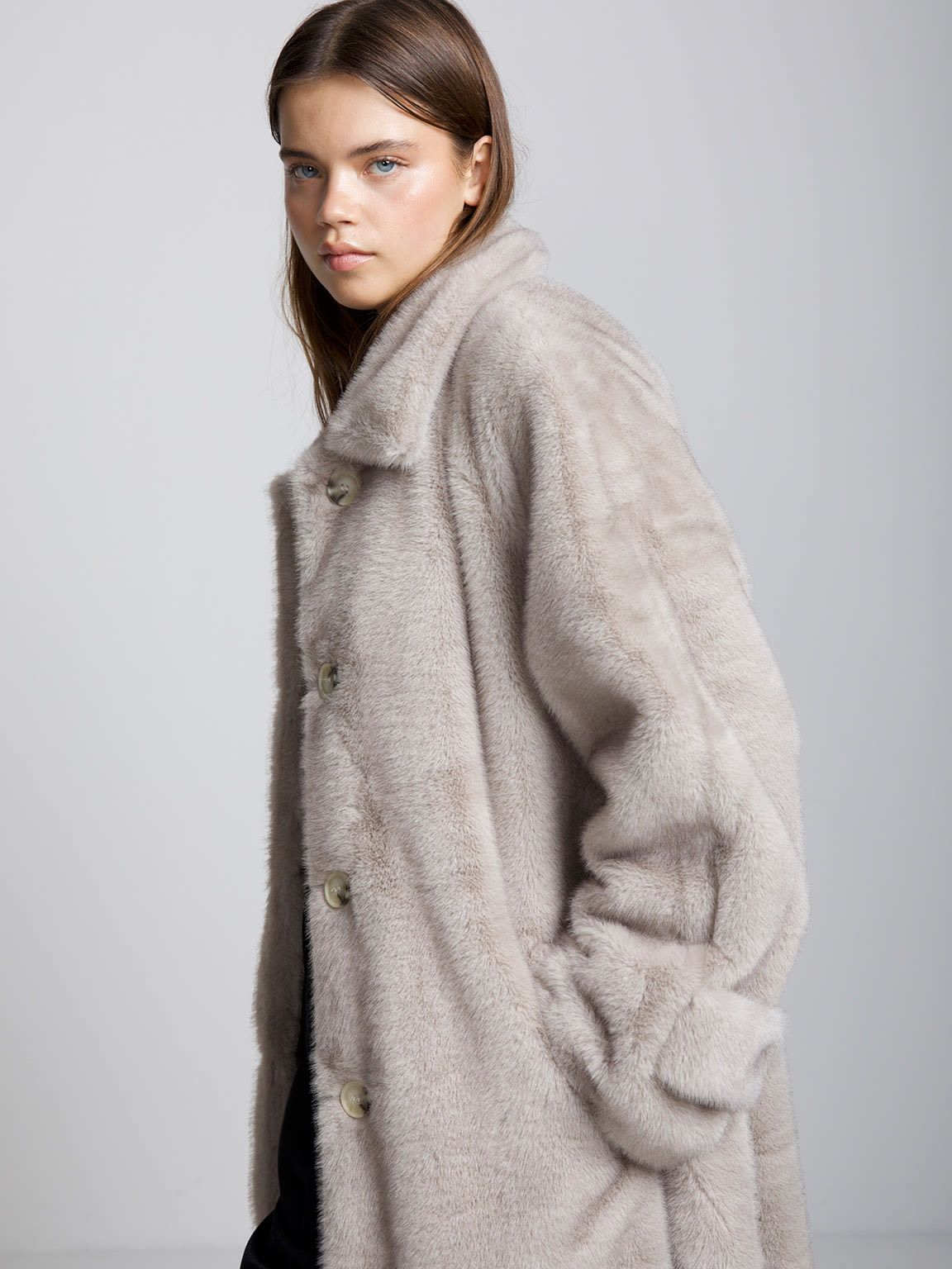 KELLY COAT - LIGHT GREY