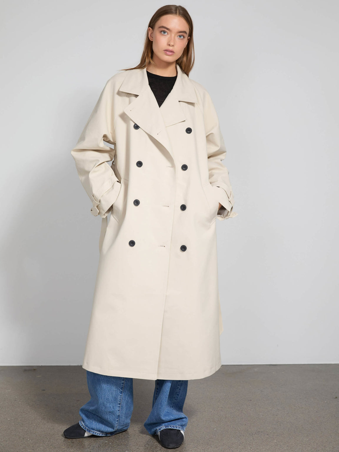 BETTY CANVAS COAT - CRÈME