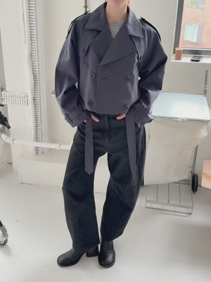 BOBBY CANVAS JACKET - NAVY