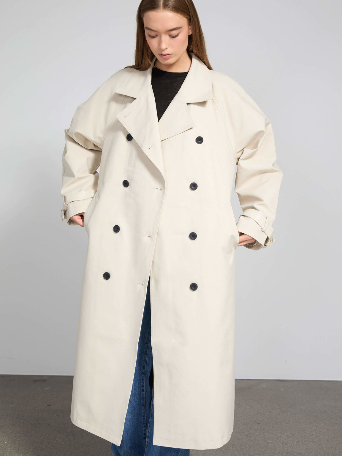 BETTY CANVAS COAT - CRÈME