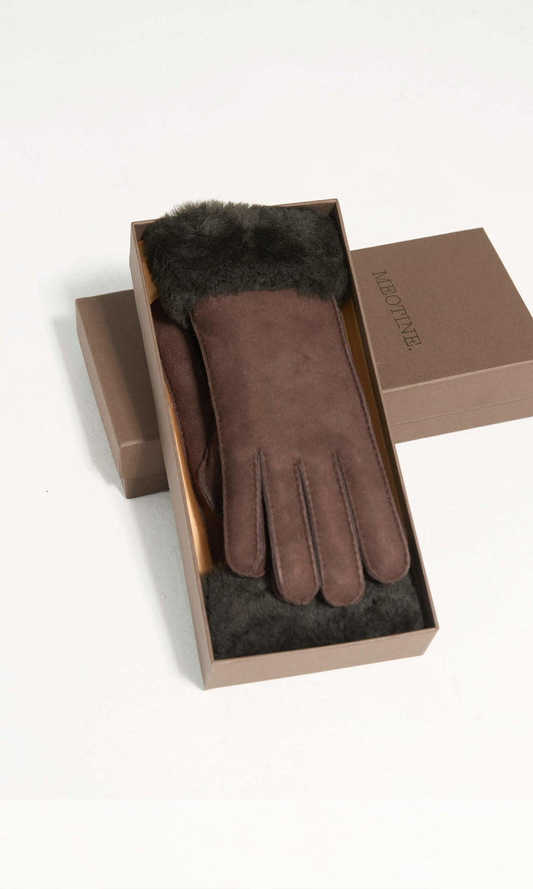 ROXY GLOVE - DARK BROWN