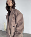 KYLIE WOOL COAT - BROWN