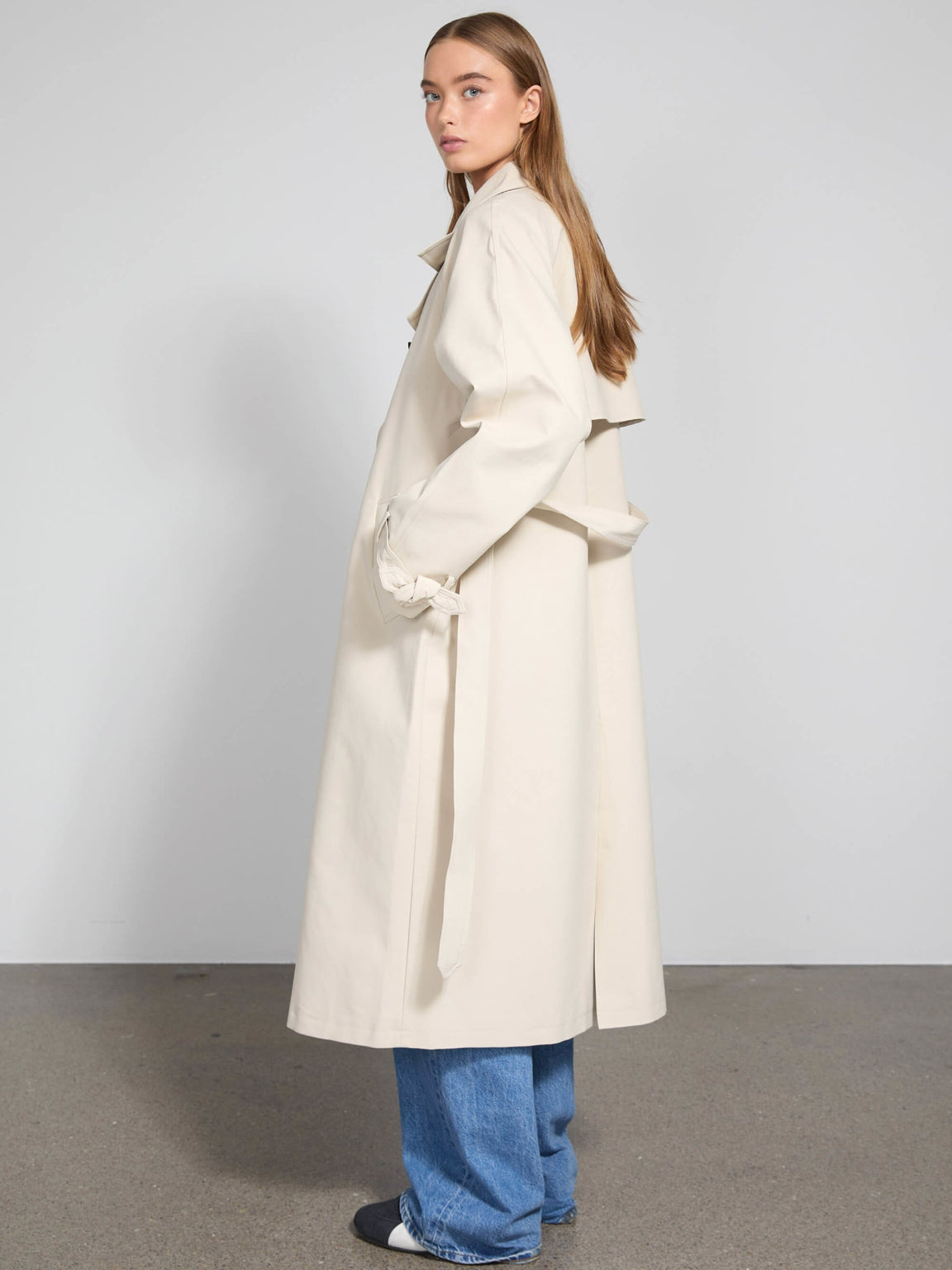 BETTY CANVAS COAT - CRÈME