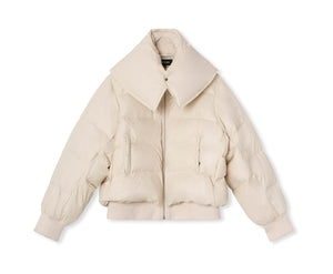 MORGAN PUFFER JACKET - CREME