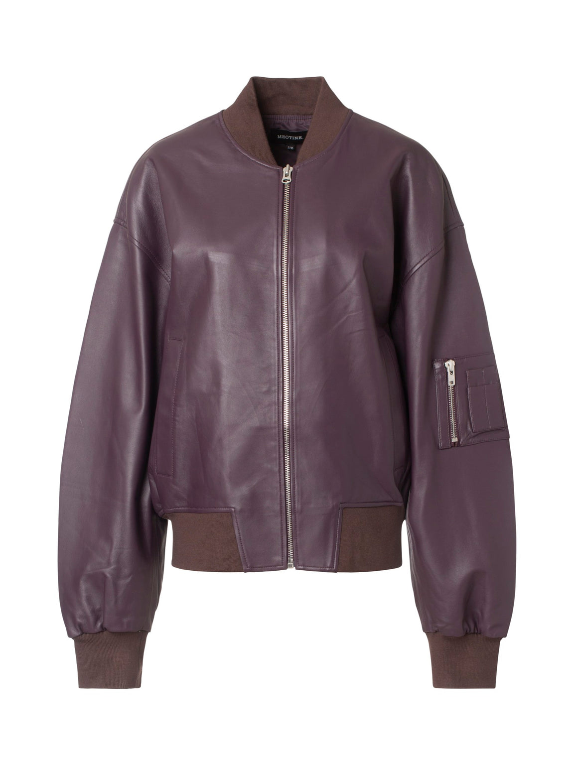 BIANCA LEATHER BOMBER - BLOOM