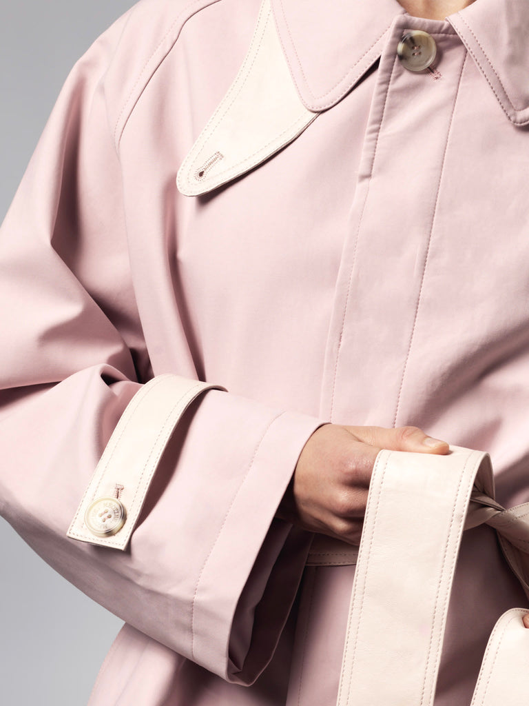 JOLENE CANVAS COAT - LIGHT PINK